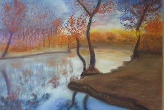 Soft pastel...70x70 cm
