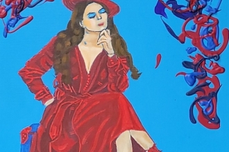  40x30 cm mavi masal