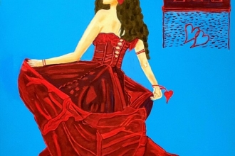 70x50 cm mavi masal