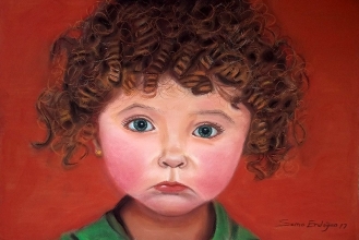 50x30 cm /Minnoş .Canson Mi-Teintes on paper 