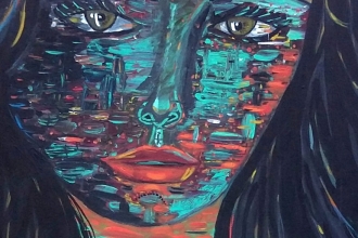Mavinin Dansı..50x70 cm 