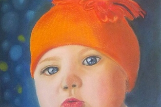 30x45 cm ..Maviş .Canson Mi-Teintes on paper  